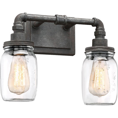 Squire Bathroom Vanity Light Rustic Black