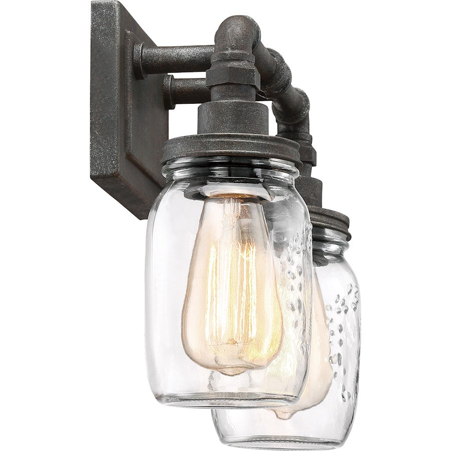 Squire Bathroom Vanity Light Rustic Black