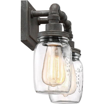 Squire Bathroom Vanity Light Rustic Black