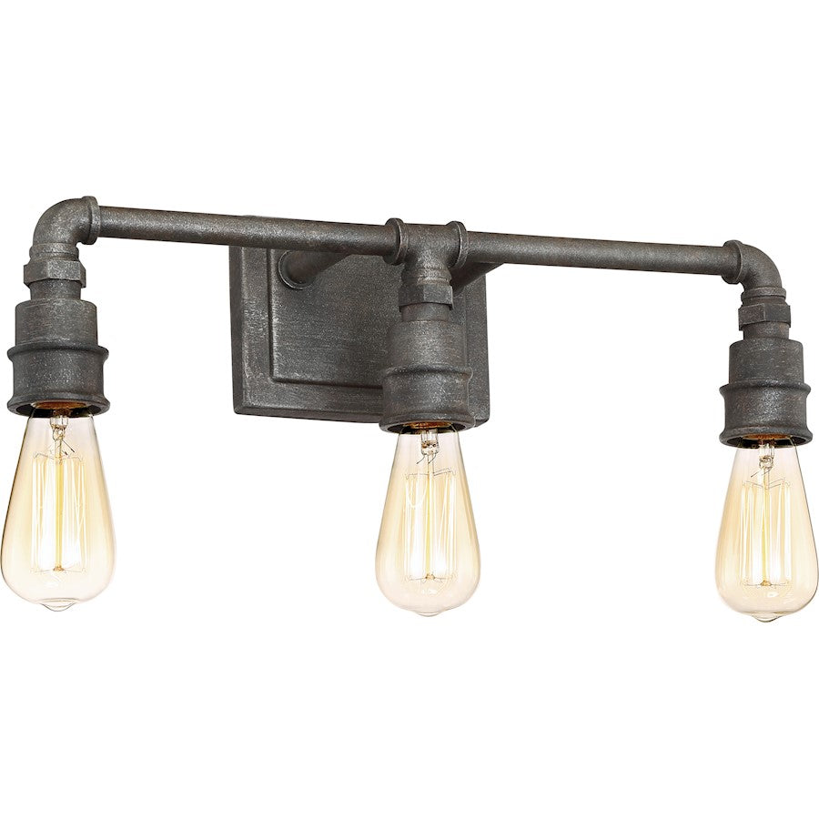 Squire Bathroom Vanity Light Rustic Black