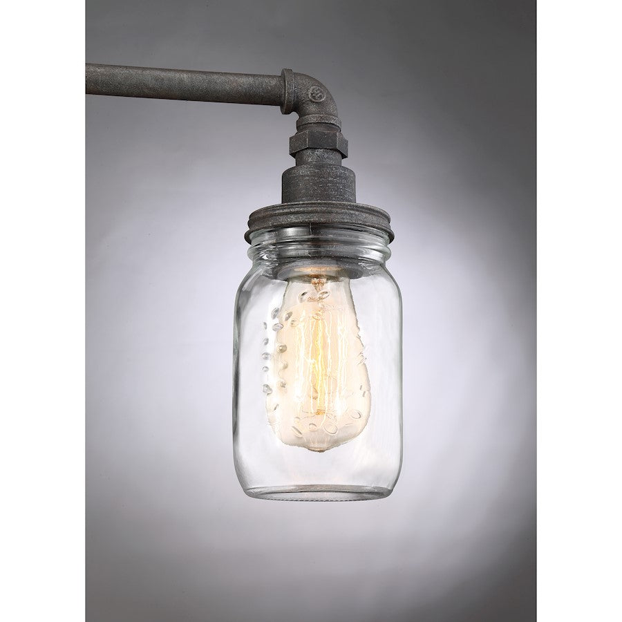 Squire Bathroom Vanity Light Rustic Black