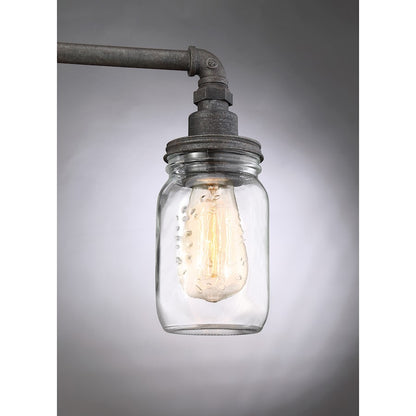 Squire Bathroom Vanity Light Rustic Black