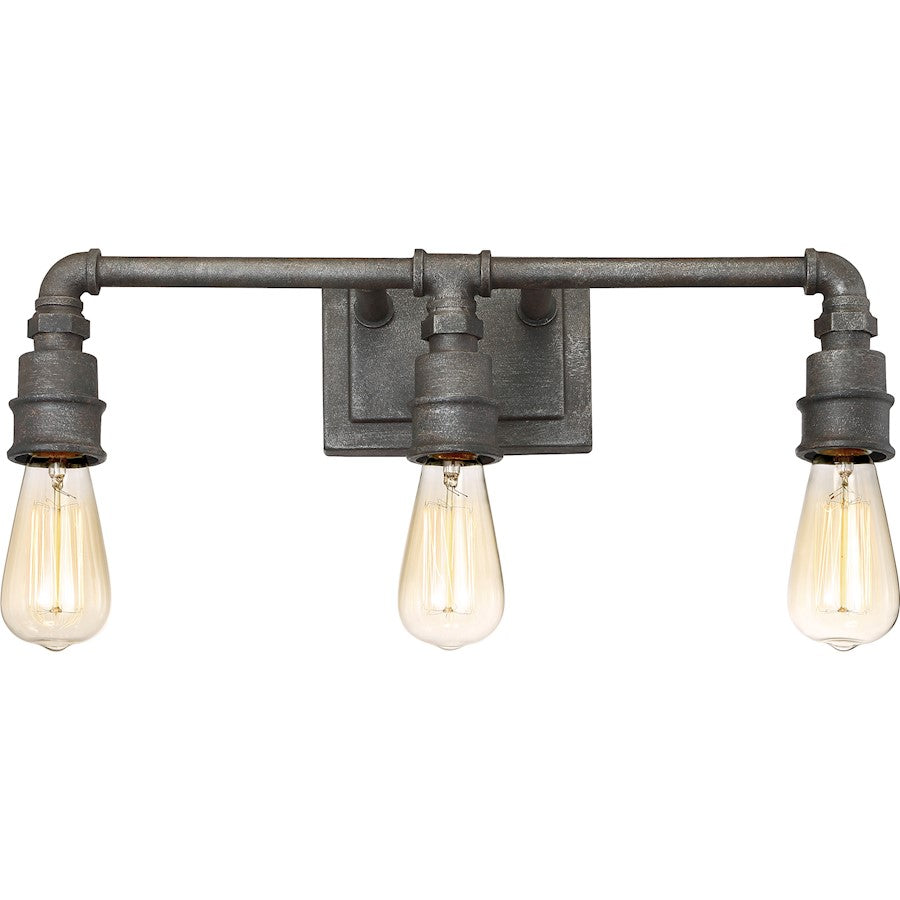 Squire Bathroom Vanity Light Rustic Black