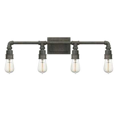 Quoizel Squire 4 Light Bath Light, Rustic Black