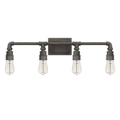 Quoizel Squire 4 Light Bath Light, Rustic Black