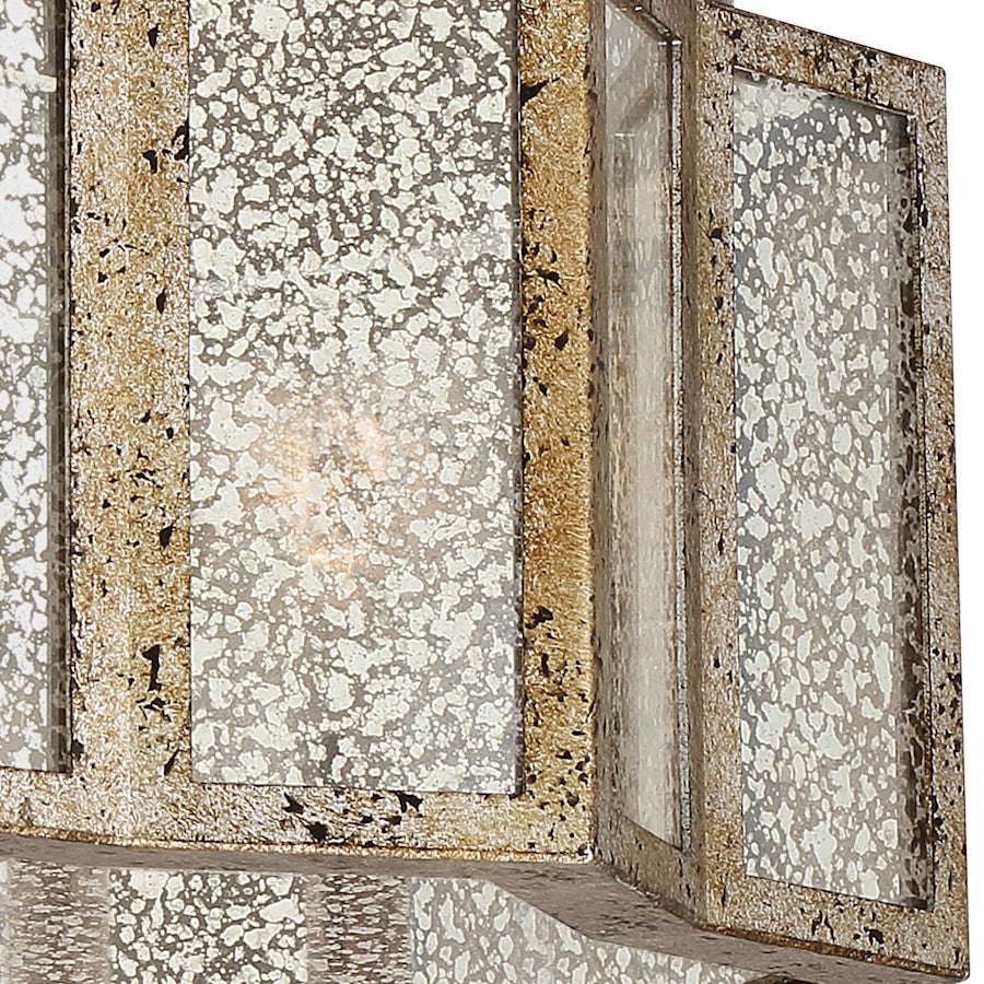 Quoizel 16" Shrine Flush Mount, Aged Gold