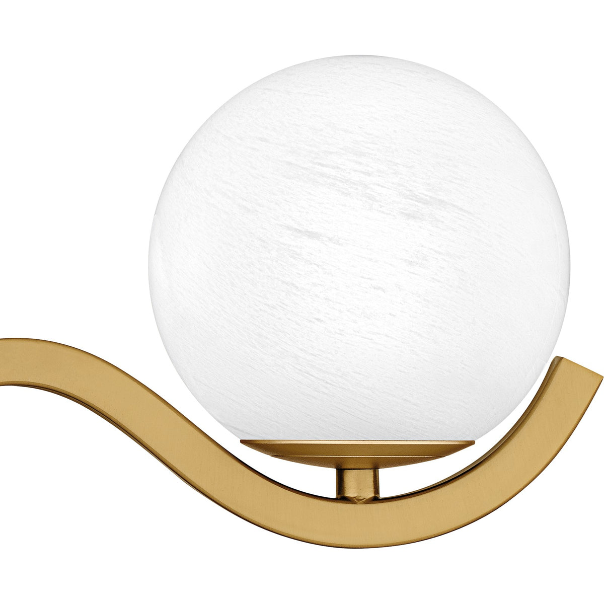 Quoizel Spherical 23in 3-Light Vanity Light | Modern Aged Brass and Cloud Glass | Bathroom Vanity | 22.5 x 6.5 x 6.5 in | Model SRI8623AB