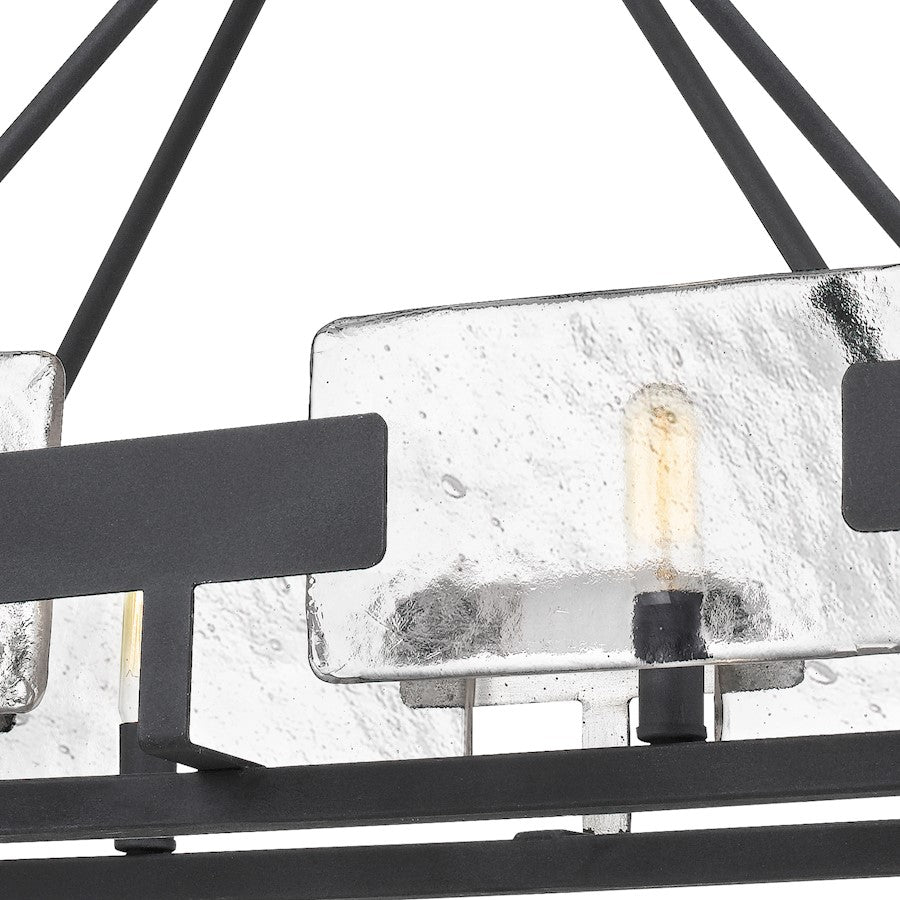Quoizel Stratum 6 Light Island Chandelier, Royal Ebony