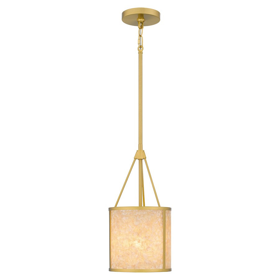 1 Light Mini Pendant, Gold