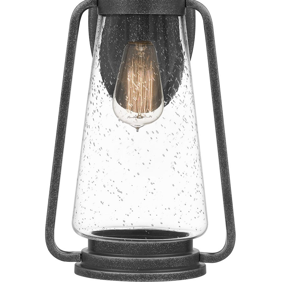 Quoizel Sutton 1 Light 17" Outdoor Wall Mount, Speckled Black