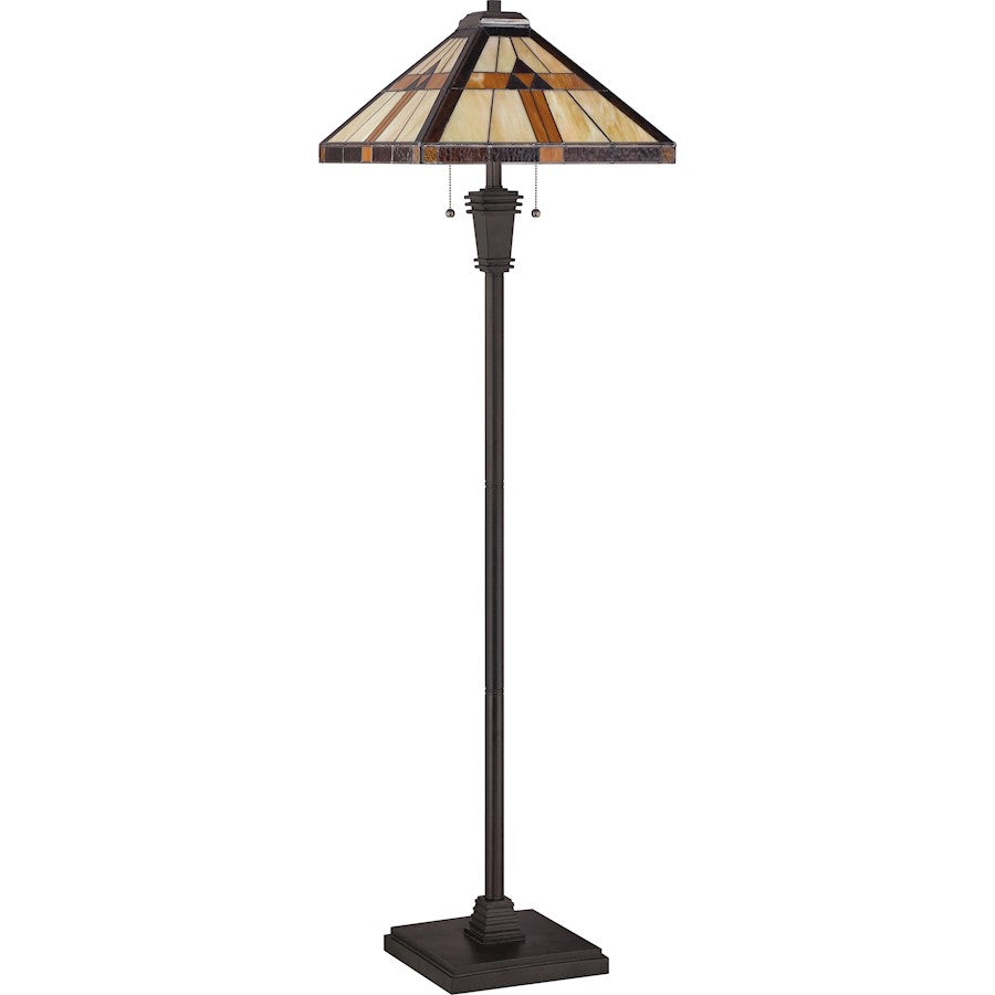 Quoizel 2 Light Bryant Tiffany Floor Lamp