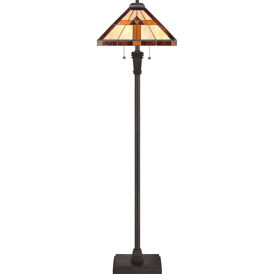 Quoizel 2 Light Bryant Tiffany Floor Lamp