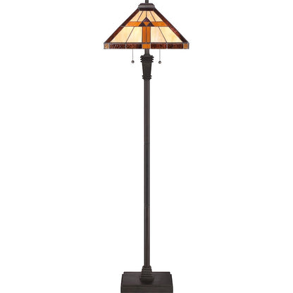 Quoizel 2 Light Bryant Tiffany Floor Lamp