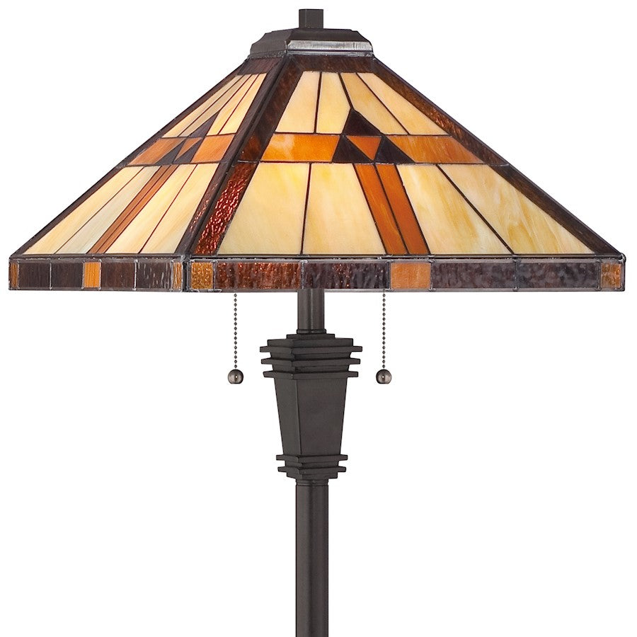 Quoizel 2 Light Bryant Tiffany Floor Lamp