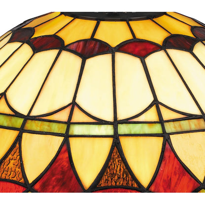 Sevilla 15" Table Lamp, Matte Black/Multicolor Art