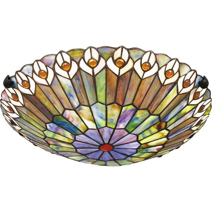 Quoizel Watkins 2 Light Flush Mount, Vintage Bronze