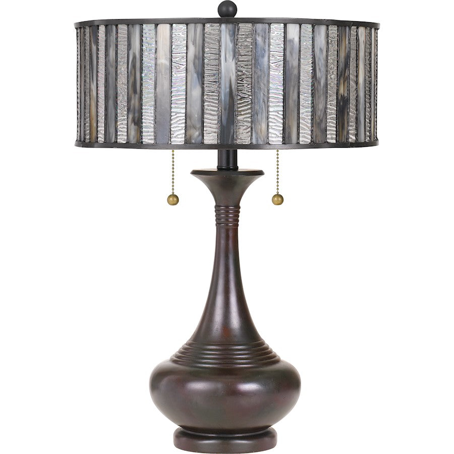 15" Tiffany Table Lamp, Valiant Bronze
