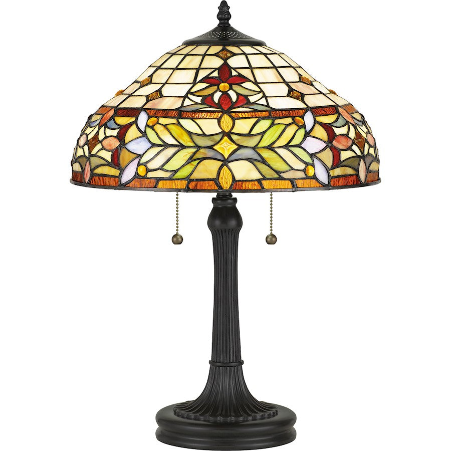 Quinn Table Lamp Tiffany, Vintage Bronze