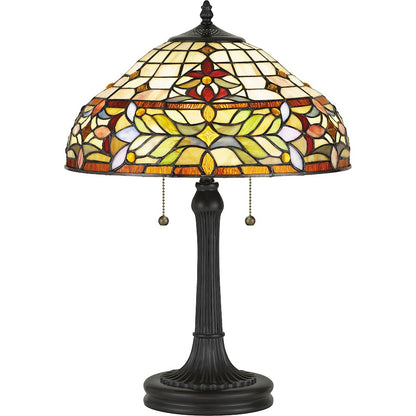 Quinn Table Lamp Tiffany, Vintage Bronze