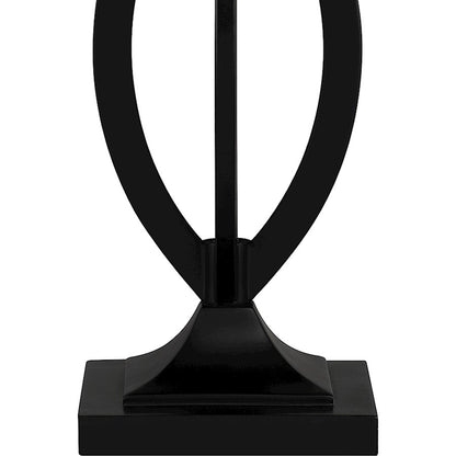 Yellowstone Table Lamp, Matte Black/Multicolor Art