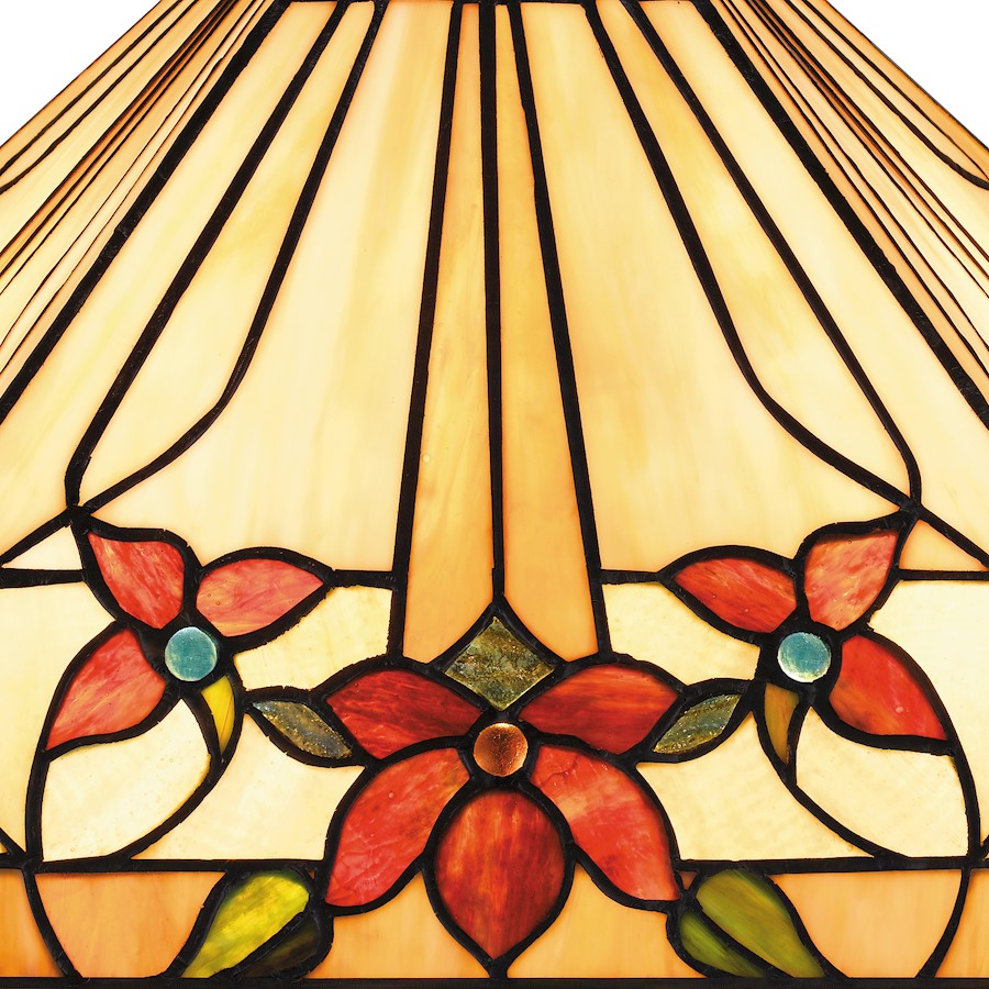Yosemite Table Lamp, Matte Black/Multicolor Art