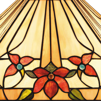 Yosemite Table Lamp, Matte Black/Multicolor Art