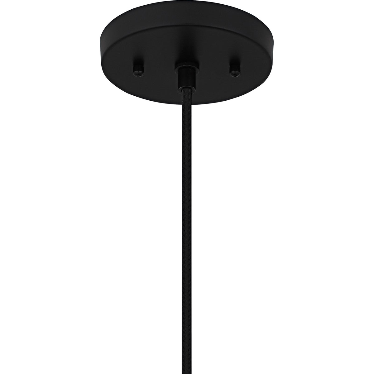 Quoizel Olivier 15in 1-Light Pendant | Tiffany Matte Black and Multicolor Art Glass | Dining Room & Entryway | 15 x 15 x 12.75 in | Model TF6813MBK