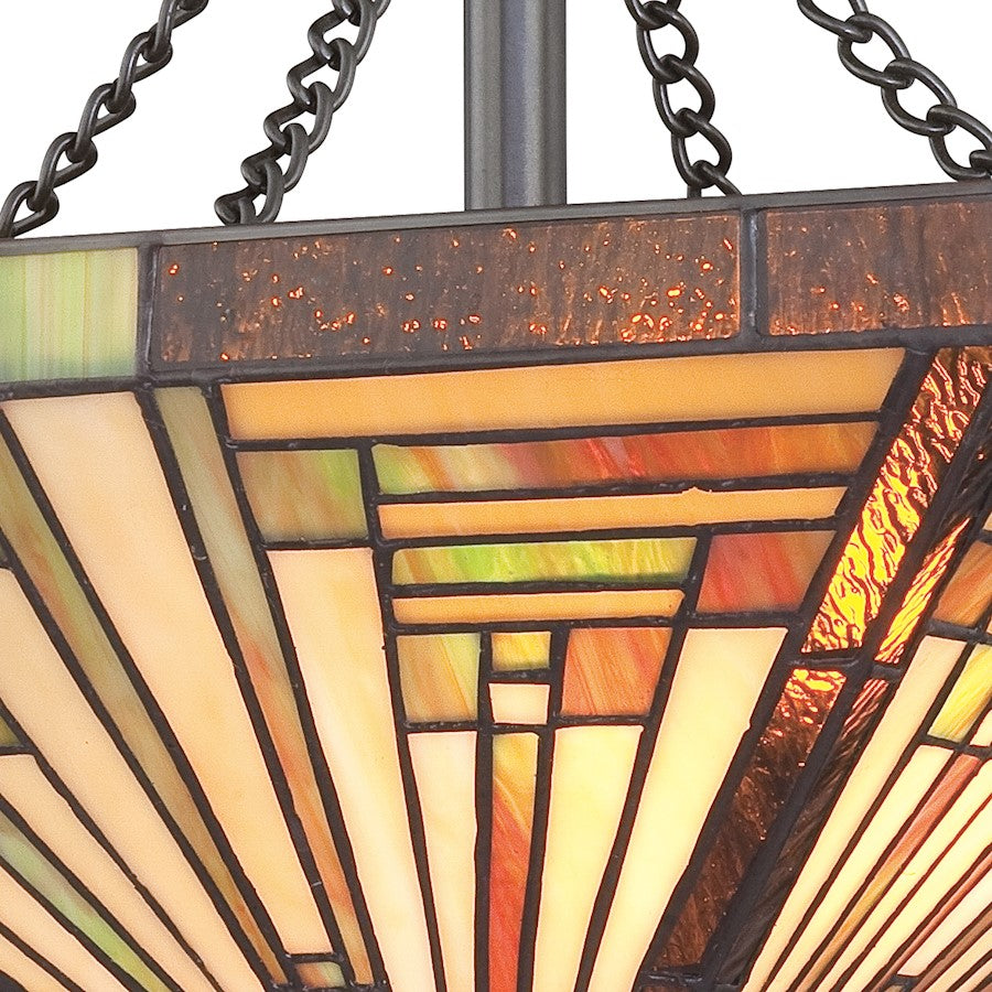 Quoizel 2 Light Stephen Semi-Flush Mount, Vintage Bronze