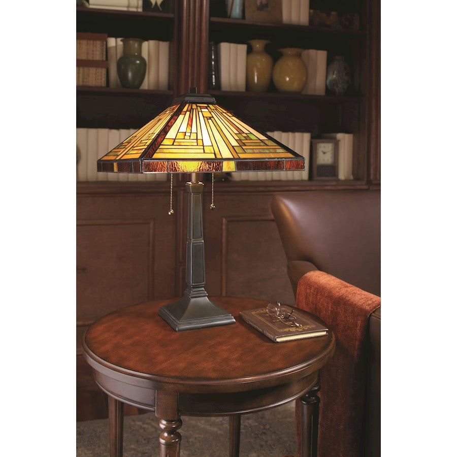 Stephen Tiffany Table Lamp, Vintage Bronze