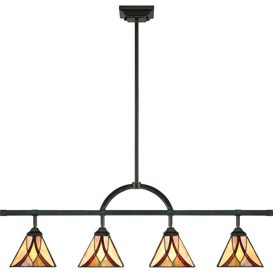 Quoizel Asheville 4 Light Ceiling Track Lights, Valiant Bronze