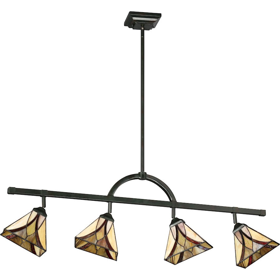 Quoizel Asheville 4 Light Ceiling Track Lights, Valiant Bronze