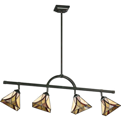 Quoizel Asheville 4 Light Ceiling Track Lights, Valiant Bronze