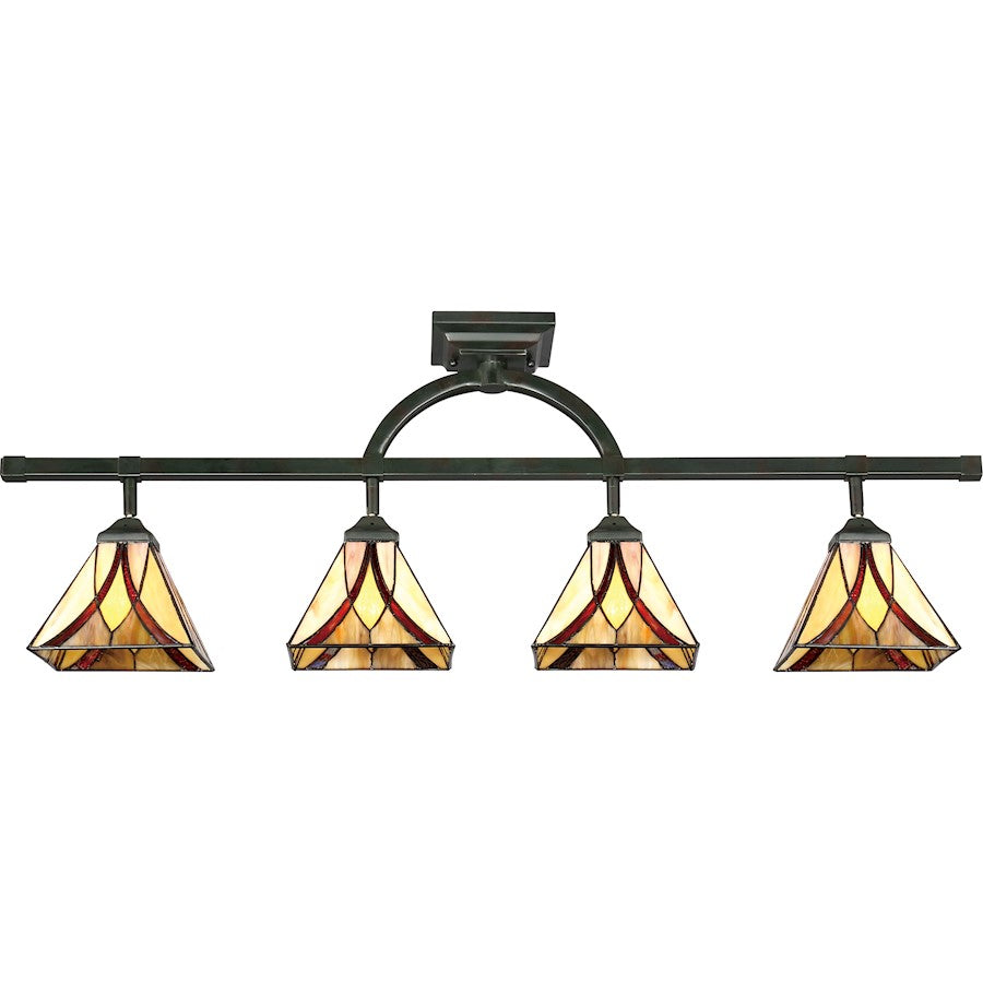 Quoizel Asheville 4 Light Ceiling Track Lights, Valiant Bronze