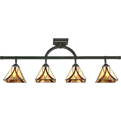 Quoizel Asheville 4 Light Ceiling Track Lights, Valiant Bronze