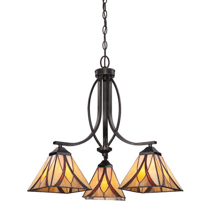 Quoizel Asheville Chandelier, Valiant Bronze
