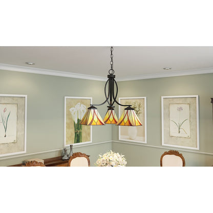 Quoizel Asheville Chandelier, Valiant Bronze