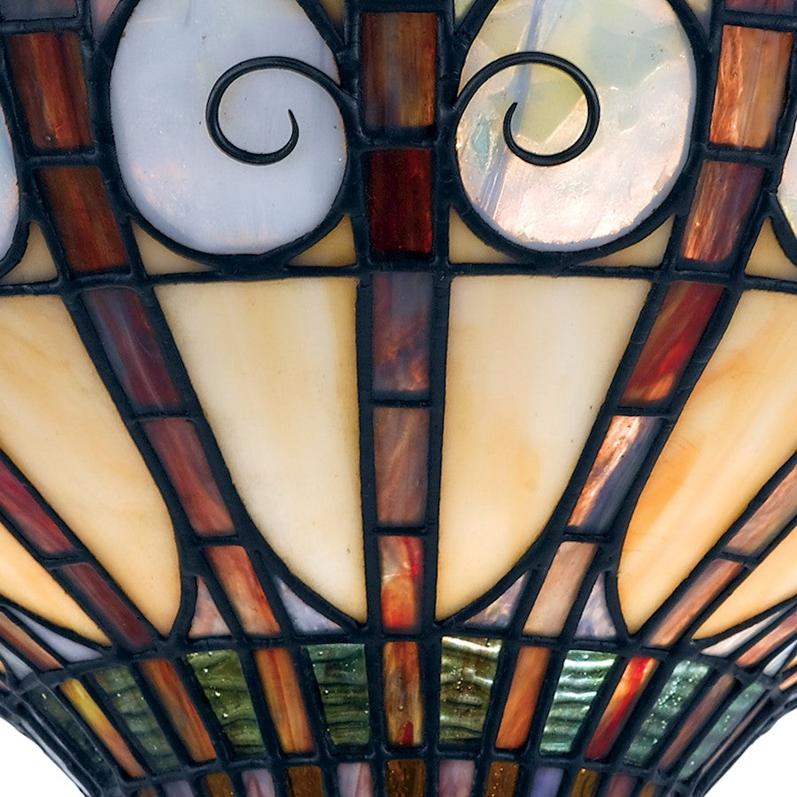 Quoizel 2 Light Ava Flush Mount, Vintage Bronze