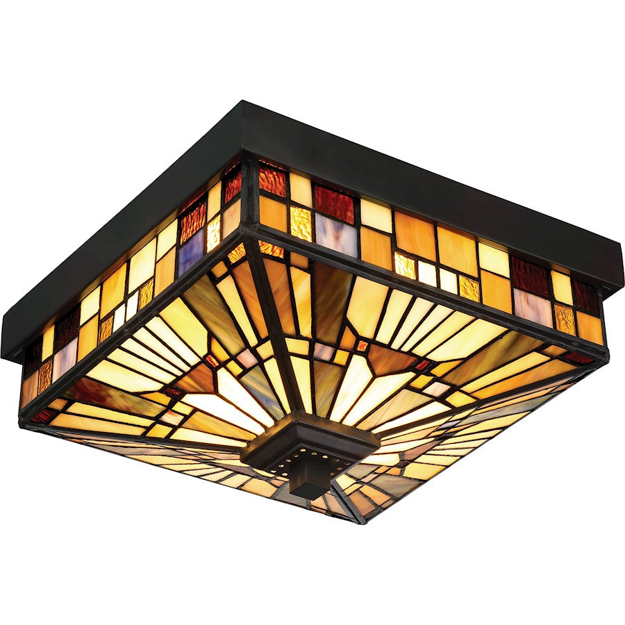 Quoizel Inglenook 2 Light Outdoor Lantern, Valiant Bronze