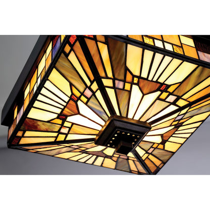 Quoizel Inglenook 2 Light Outdoor Lantern, Valiant Bronze