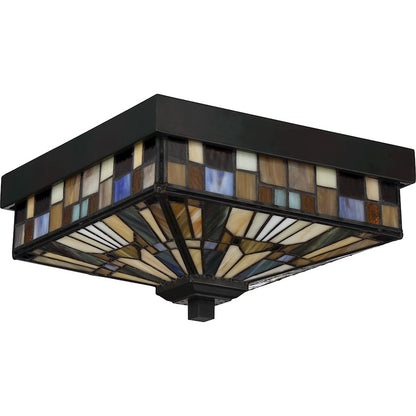 Quoizel Inglenook 2 Light Outdoor Lantern, Valiant Bronze