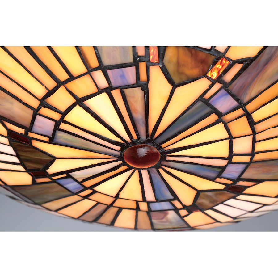 Quoizel Inglenook 2 Light Flush Mount, Valiant Bronze