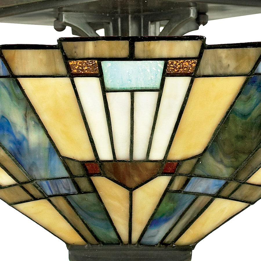 Quoizel 2 Light Inglenook Semi-Flush Mount Valiant Bronze