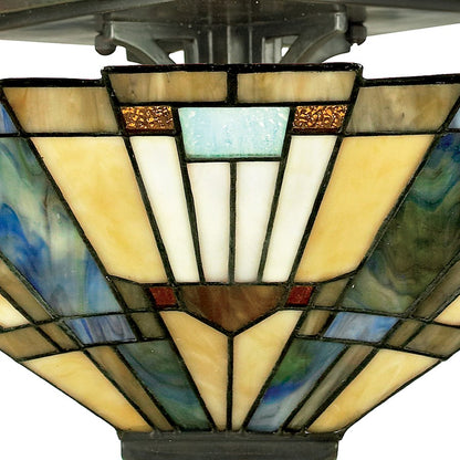 Quoizel 2 Light Inglenook Semi-Flush Mount Valiant Bronze