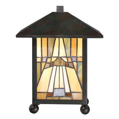 Quoizel Inglenook 1 Light Table Lamp in Valiant Bronze