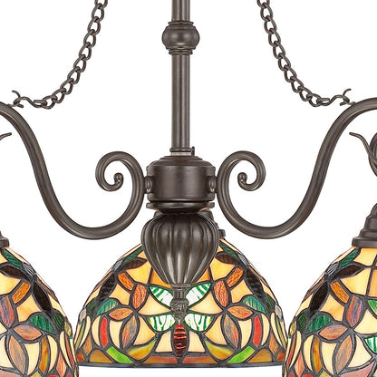Quoizel 3 Light Kami Chandelier, Vintage Bronze