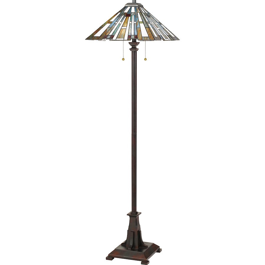 Quoizel Maybeck Floor Lamp, Valiant Bronze