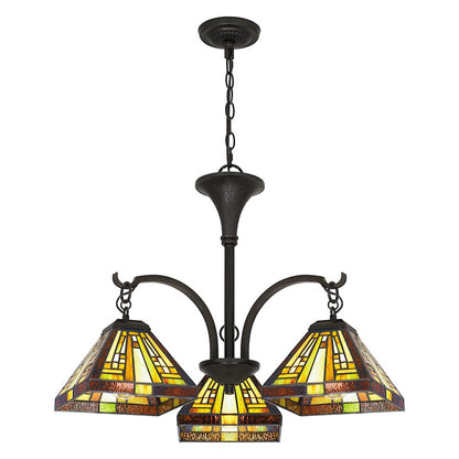 Quoizel 3 Light Stephen Chandelier, Vintage Bronze