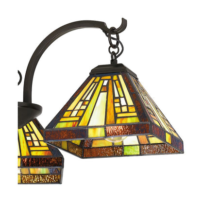 Quoizel 3 Light Stephen Chandelier, Vintage Bronze