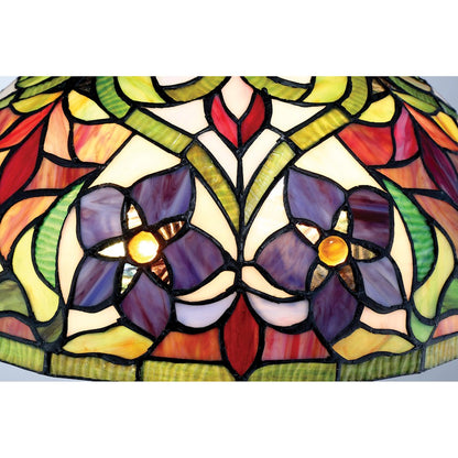 Violets Table Lamp, Vintage Bronze