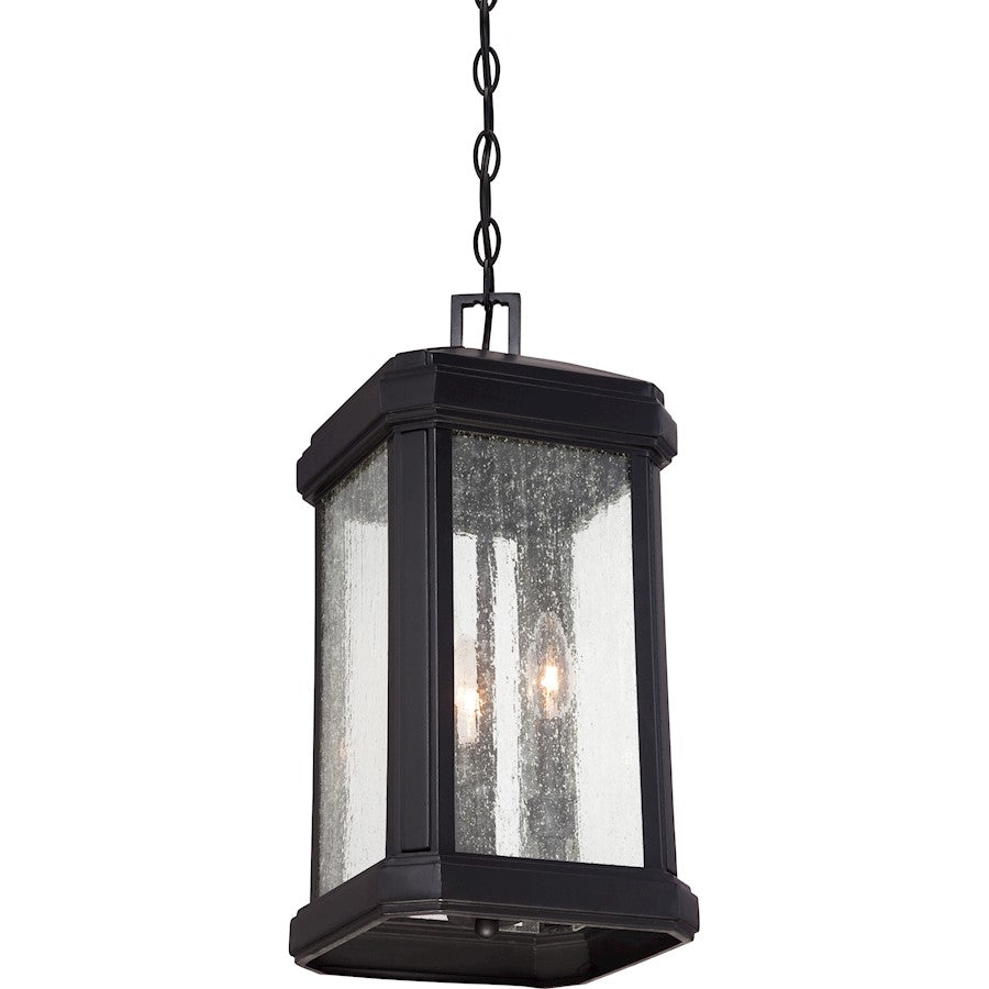 Quoizel Trumbull Outdoor Hanging Lantern, Mystic Black